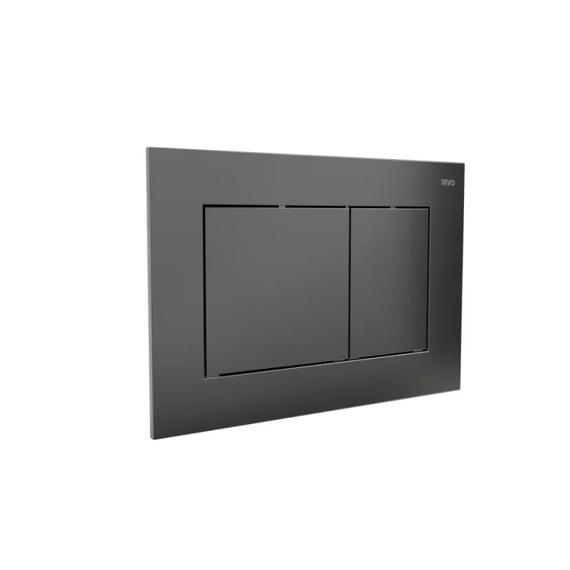 Панель смыва RIVO Touch line Хром матовый (matte CHROME)