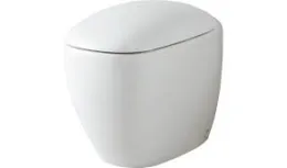Напольный унитаз Geberit iCon, приставной, закрытая форма: T=56см, Белый / Глянцевый