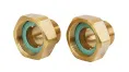 Комплект резьбовых фитингов, наружняя резьба R 1 1/4, PN25, DN32 (G 1 1/2), латунь CW617N, 2 шт, Danfoss