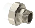 Американка PP НР Dу 20X3/4'' - белый, никелированный, SPL-EmirPlast