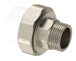 Американка PP НР Dу 20X3/4'' - белый, никелированный, SPL-EmirPlast