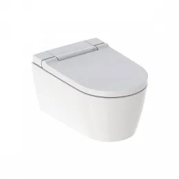 Подвесной унитаз-биде AquaClean Sela: Керамический унитаз: белый / KeraTect, Декоративная панель: белый, Geberit