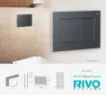Панель смыва RIVO Touch line Хром матовый (matte CHROME)