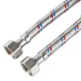 Гибкая подводка для воды в оплетке с ПВХ покрытием 1/2"г/г-150см