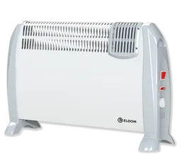 Напольный электрический конвектор ELDOM CFV2000 EN, 800+1200W, белый, с вентилятором.