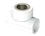 Комбинированный тройник PP ВР Dу 20X1/2'' - белый, никелированный, SPL-EmirPlast 