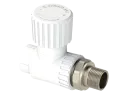 Прямой радиаторный вентиль PP Dу 20x1/2” - белый, никелированный, SPL-EmirPlast