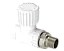 Прямой радиаторный вентиль PP Dу 20x1/2” - белый, никелированный, SPL-EmirPlast 