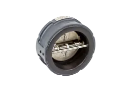 Обратный затвор двустворчатый ЗОД DN 250 PN 16, Т = - 20-120°С, межфланцевый, корпус-чугун, пластина-нержавеющая сталь, Ридан