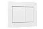 Панель смыва RIVO Touch line Белый матовый (matte WHITE)