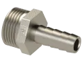 Штуцер для шланга  1/2''x10 - Никелированный