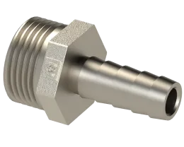 Штуцер для шланга  1/2''x10 - Никелированный