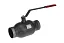 Шаровой кран RJIP Standard WW DN 20 PN 16 Т= 150 °С, приварной, стандартный проход, с рукояткой, корпус-углеродистая сталь, Ридан