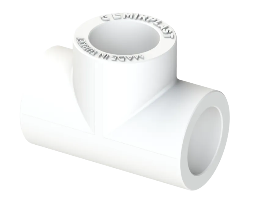 Тройник PP Dу 40 - белый, SPL-EmirPlast