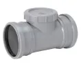 UPONOR ПАТРУБОК ДЛЯ ПРОЧИСТКИ ДВУХРАСТРУБНЫЙ Д.110ММ СЕРЫЙ '10C