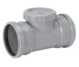 UPONOR ПАТРУБОК ДЛЯ ПРОЧИСТКИ ДВУХРАСТРУБНЫЙ Д.110ММ СЕРЫЙ '10C
