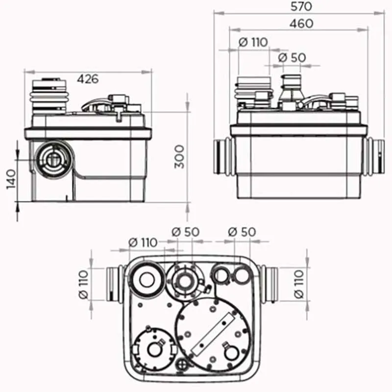 Канализационная станция SFA SANICUBIC 1 WP IP68 NM (1500 Вт)