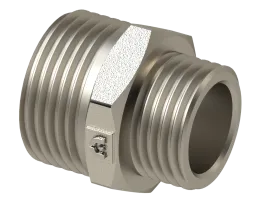 Ниппель переходной НР/НР 1/2''X3/8'' - Никелированный