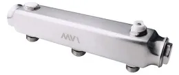 Коллектор из нерж. стали MVI, м/ц расстояние 100мм, 1"x1/2" PN16 5 выходов