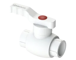 Шаровой кран стандарт PP Dу 20 - белый, SPL-EmirPlast