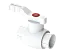 Шаровой кран стандарт PP Dу 20 - белый, SPL-EmirPlast 