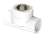 Комбинированный тройник PP НР Dу 25X3/4'' - белый, никелированный, SPL-EmirPlast 