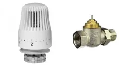 Комплект: 013G7024R_клапан терморегулирующий TR-G DN 15 PN 16, Т=120 °С, прямой, никелированный, с внутренней резьбой; 013G7084R_Термостатический элемент TR 84, жидкостной датчик, для установки на клапаны TR-N и TR-G c присоединительной резьбой М30×1