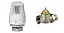 Комплект: 013G7024R_клапан терморегулирующий TR-G DN 15 PN 16, Т=120 °С, прямой, никелированный, с внутренней резьбой; 013G7084R_Термостатический элемент TR 84, жидкостной датчик, для установки на клапаны TR-N и TR-G c присоединительной резьбой М30×1