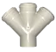 Крестовина одноплоскостная D50/50/50*45º 