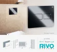 Панель смыва RIVO Touch lux Черный глянцевый (glossy BLACK)