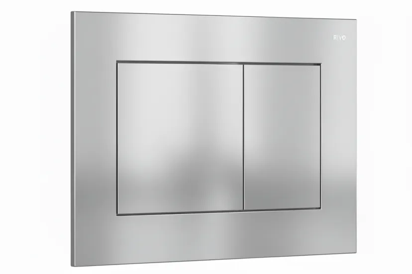 Панель смыва RIVO Touch line Хром матовый (matte CHROME)