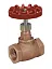Tecofi Вентиль муфтовый, корпус бронза, клапан латунь, уплотнение PTFE, PN20 PN 20 DN 3/4